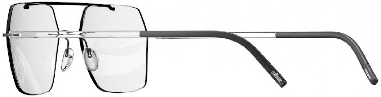 Silhouette The Wave Color Groove Demo Rimless 5567 Eyeglasses - view 80